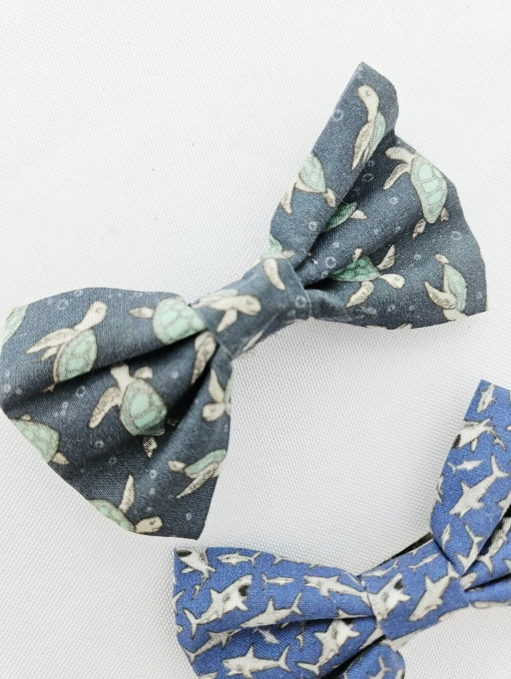 Kids Sea Creature Bow Hair Clips - Blue and Teal